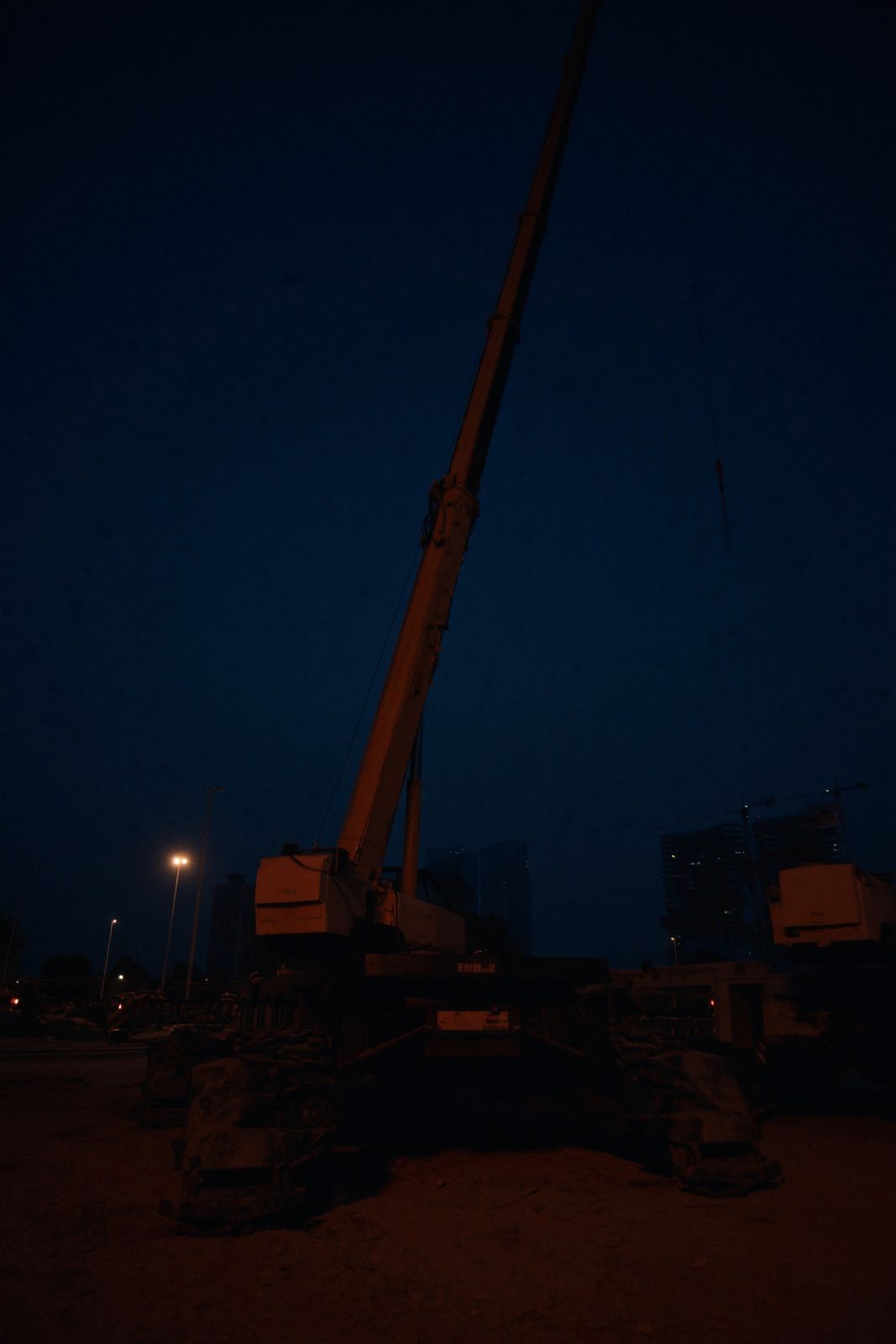 Cranes engine work